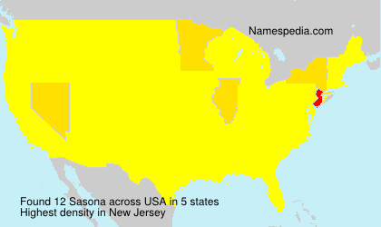 Surname Sasona in USA Surname Sasona in USA