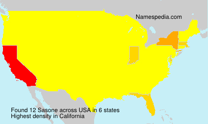 Surname Sasone in USA Surname Sasone in USA