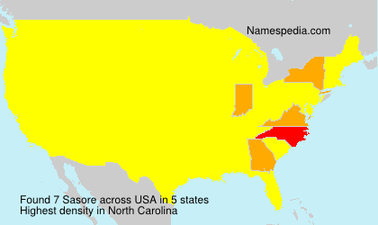 Surname Sasore in USA