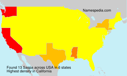 Surname Saspa in USA Surname Saspa in USA