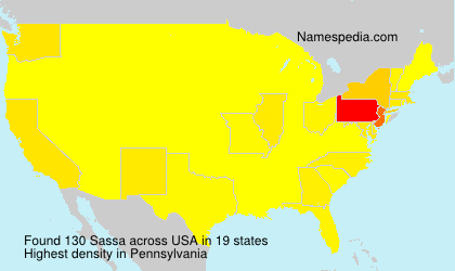 Surname Sassa in USA Surname Sassa in USA