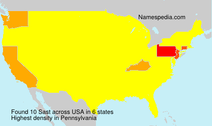 Surname Sast in USA Surname Sast in USA