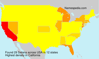 Surname Satana in USA Surname Satana in USA