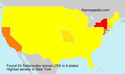 Surname Satanovsky in USA Surname Satanovsky in USA