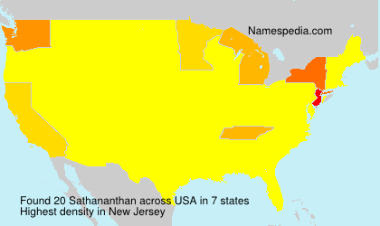 Surname Sathananthan in USA Surname Sathananthan in USA
