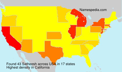Surname Satheesh in USA Surname Satheesh in USA