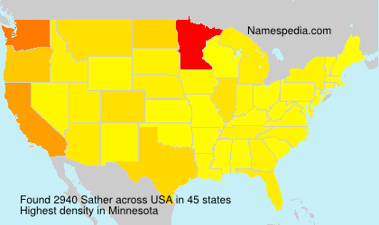 Surname Sather in USA Surname Sather in USA