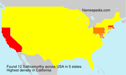 Surname Sathiamurthy in USA Surname Sathiamurthy in USA