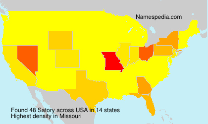 Surname Satory in USA Surname Satory in USA