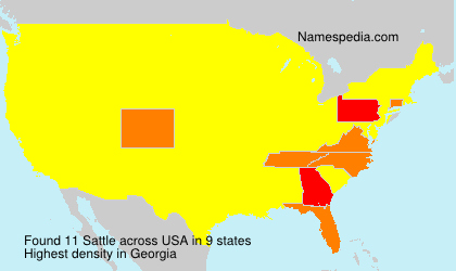 Surname Sattle in USA Surname Sattle in USA