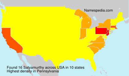 Surname Satyamurthy in USA Surname Satyamurthy in USA