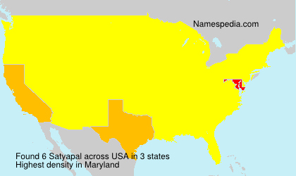 Surname Satyapal in USA Surname Satyapal in USA