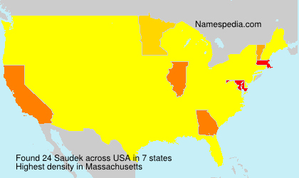 Surname Saudek in USA Surname Saudek in USA