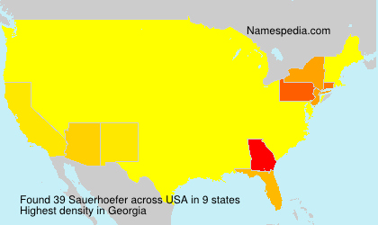 Surname Sauerhoefer in USA Surname Sauerhoefer in USA