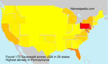 Surname Sauerwald in USA Surname Sauerwald in USA