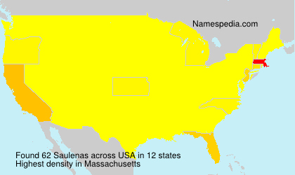 Surname Saulenas in USA Surname Saulenas in USA