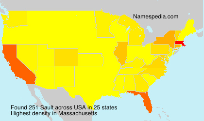 Surname Sault in USA Surname Sault in USA