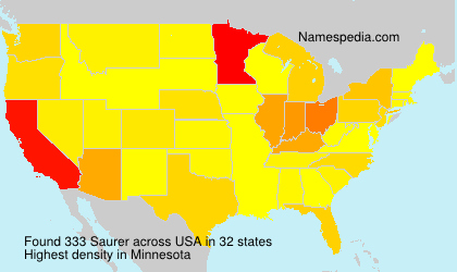 Surname Saurer in USA Surname Saurer in USA