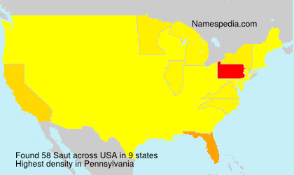 Surname Saut in USA Surname Saut in USA