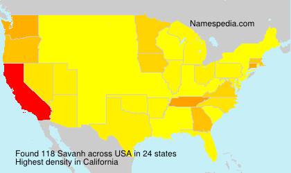 Surname Savanh in USA Surname Savanh in USA
