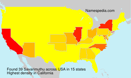 Surname Savarimuthu in USA