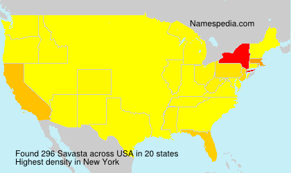 Surname Savasta in USA Surname Savasta in USA