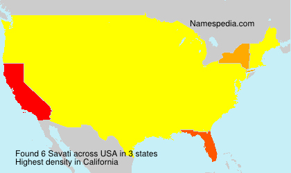 Surname Savati in USA Surname Savati in USA