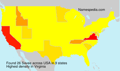 Surname Savee in USA Surname Savee in USA