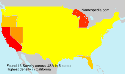 Surname Savelly in USA Surname Savelly in USA