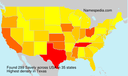 Surname Savely in USA Surname Savely in USA