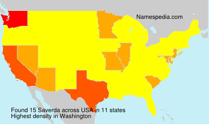 Surname Saverda in USA Surname Saverda in USA