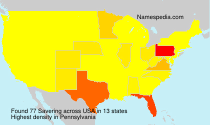 Surname Savering in USA Surname Savering in USA