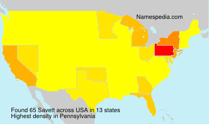Surname Savett in USA Surname Savett in USA