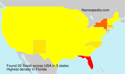 Surname Savid in USA Surname Savid in USA