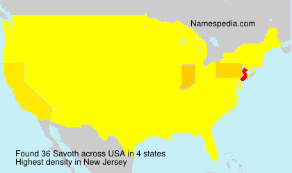 Surname Savoth in USA Surname Savoth in USA