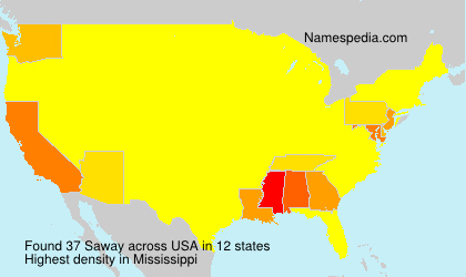 Surname Saway in USA Surname Saway in USA
