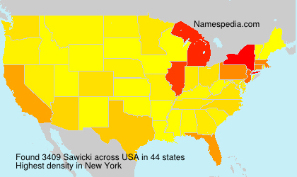 Surname Sawicki in USA Surname Sawicki in USA