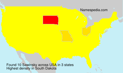 Surname Sawinsky in USA Surname Sawinsky in USA