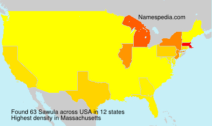 Surname Sawula in USA Surname Sawula in USA