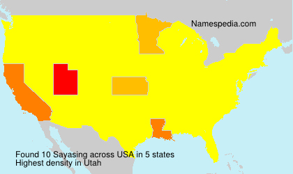 Surname Sayasing in USA Surname Sayasing in USA