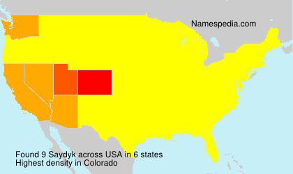 Surname Saydyk in USA Surname Saydyk in USA