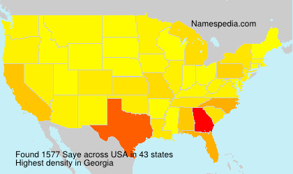 Surname Saye in USA Surname Saye in USA