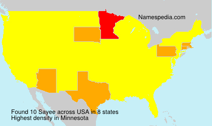 Surname Sayee in USA Surname Sayee in USA