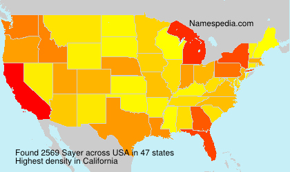 Surname Sayer in USA Surname Sayer in USA