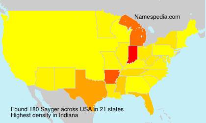 Surname Sayger in USA Surname Sayger in USA