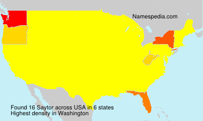 Surname Saytor in USA Surname Saytor in USA