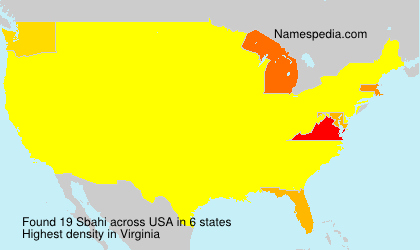 Surname Sbahi in USA Surname Sbahi in USA