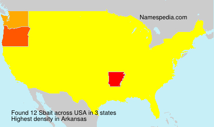 Surname Sbait in USA Surname Sbait in USA