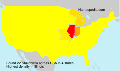 Surname Sbalchiero in USA