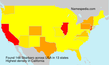 Surname Sbarbaro in USA